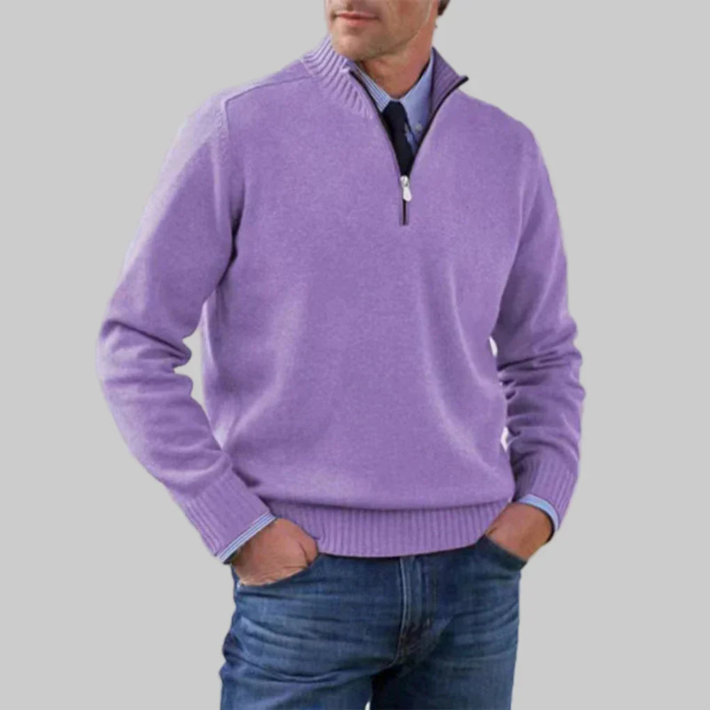 Darvell | Homme Pull Col Zippé Demi-Zip - Image 9