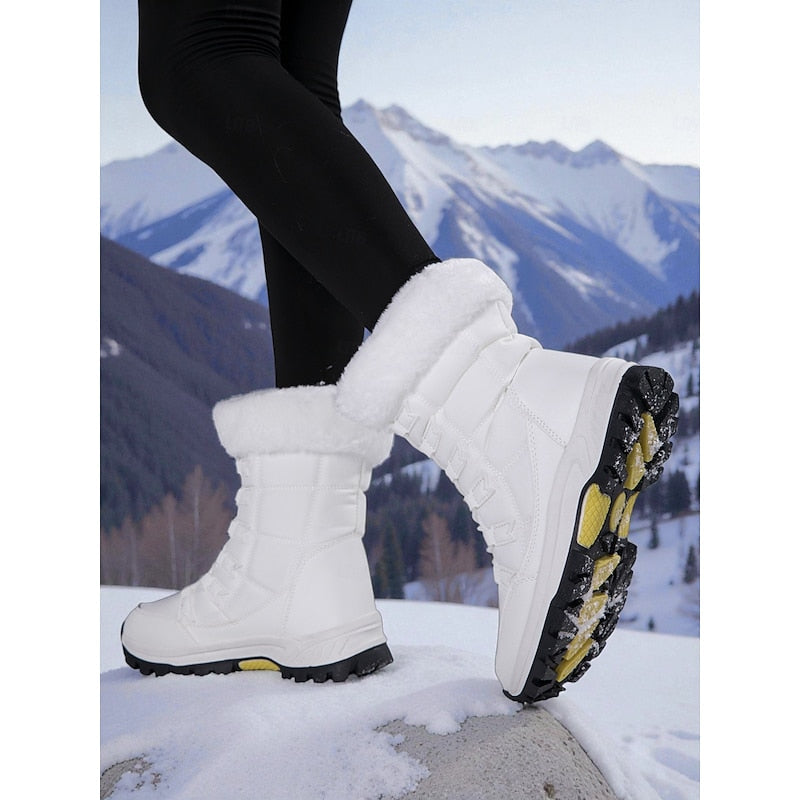 Darvelle | Bottes de Neige Femme Imperméables Fourrées - White - Image 4