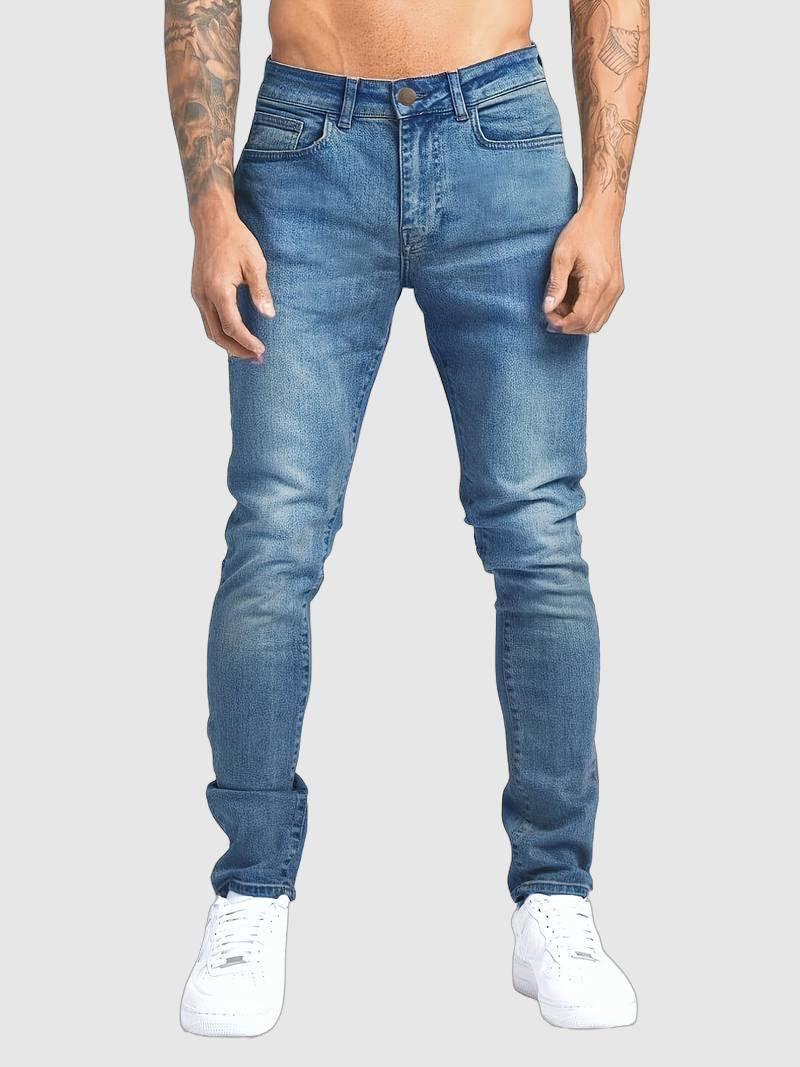 Darvon | Homme Jean Slim Fit Cinq Poches - Blue - Image 1