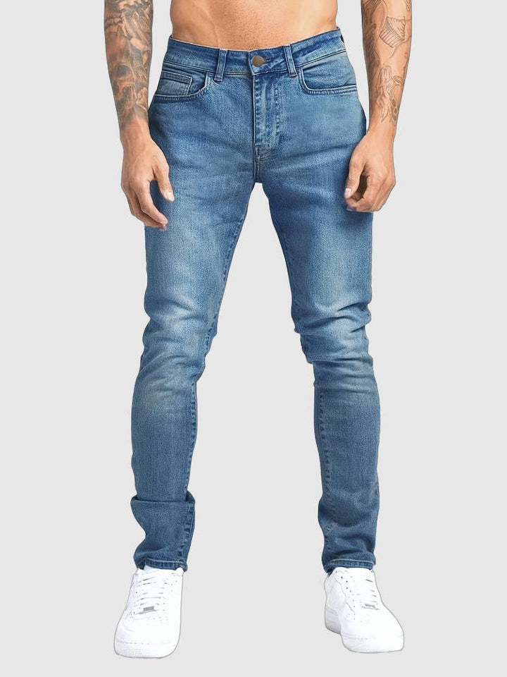 Darvon | Homme Jean Slim Fit Cinq Poches - Blue - Image 1