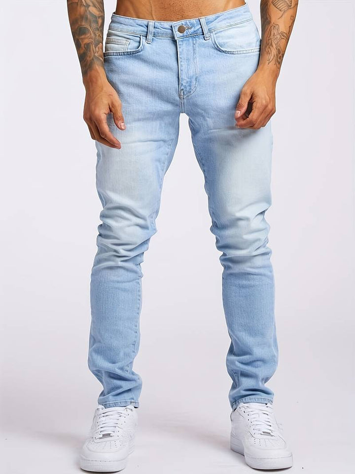 Darvon | Homme Jean Slim Fit Cinq Poches - Blue - Image 5