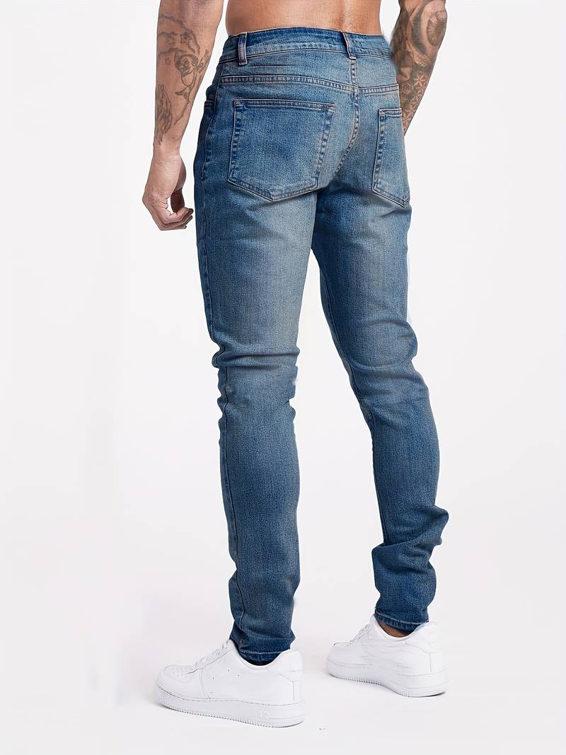 Darvon | Homme Jean Slim Fit Cinq Poches - Blue - Image 7