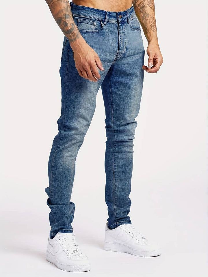 Darvon | Homme Jean Slim Fit Cinq Poches - Blue - Image 8