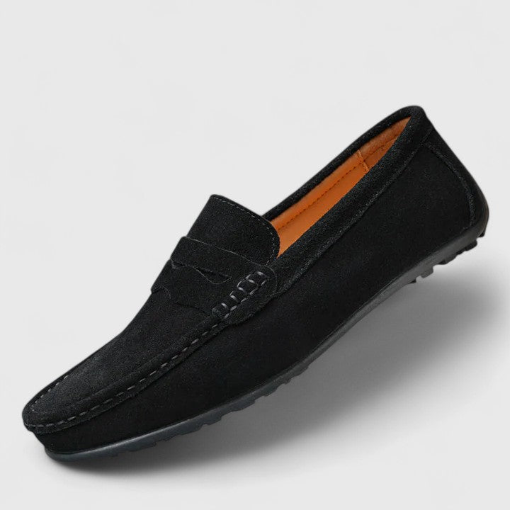 Delvaine | Femme Mocassin Daim Penny Loafer - Royal Blue - Image 10