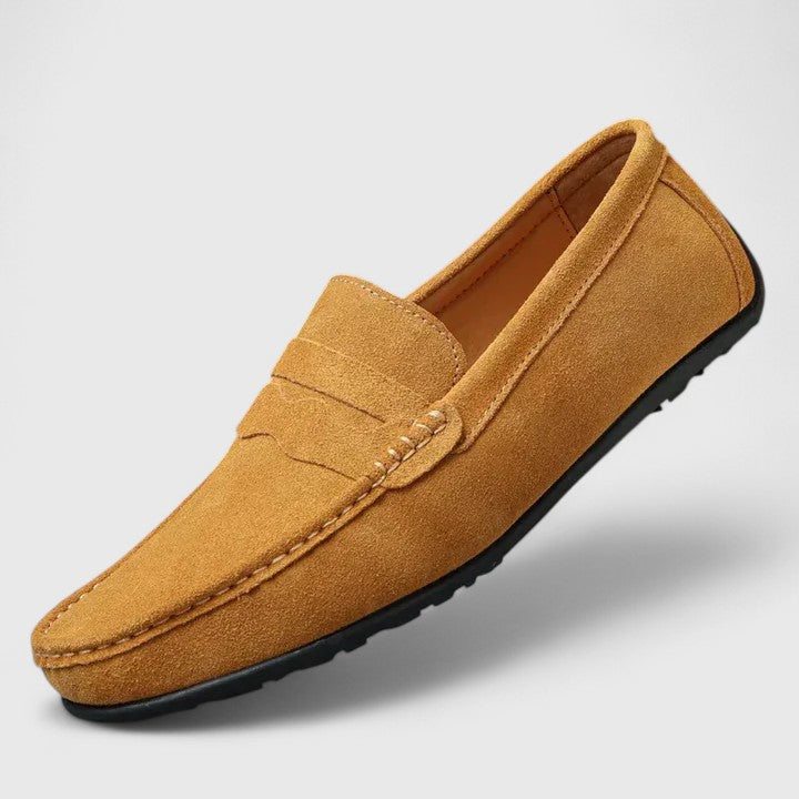 Delvaine | Femme Mocassin Daim Penny Loafer - Royal Blue - Image 11