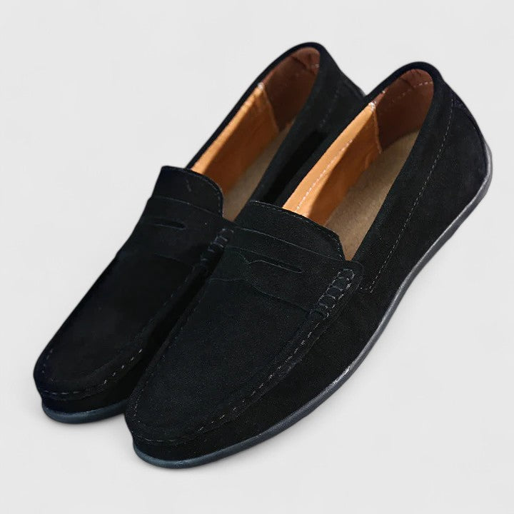 Delvaine | Femme Mocassin Daim Penny Loafer - Royal Blue - Image 13