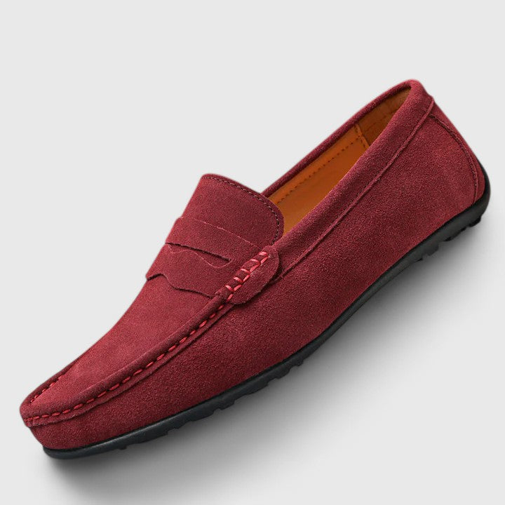 Delvaine | Femme Mocassin Daim Penny Loafer - Royal Blue - Image 6
