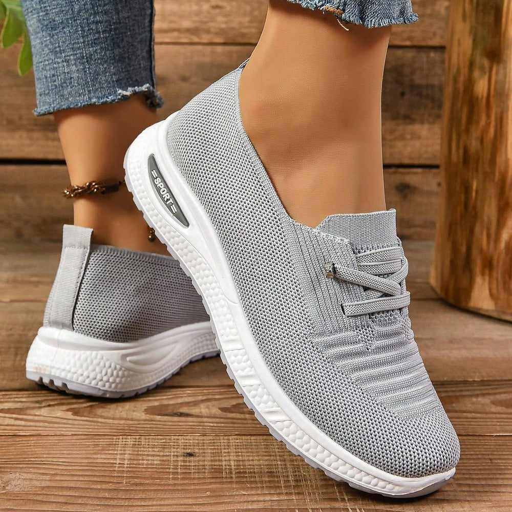Delvane | Baskets Femme Légères Slip-On Confort - Light Grey - Image 2
