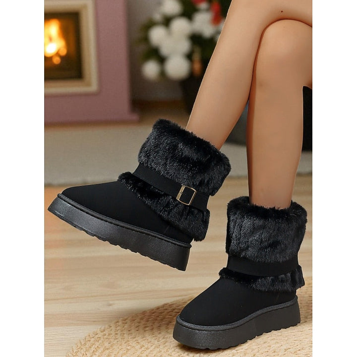Zolvhène | Femme Bottes de Neige Fourrure Hiver — vue 11