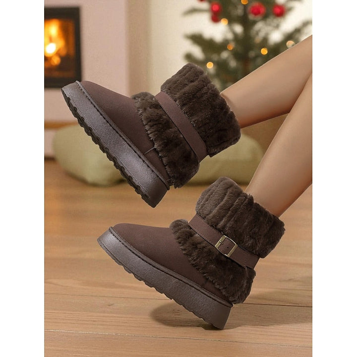 Zolvhène | Femme Bottes de Neige Fourrure Hiver — vue 4