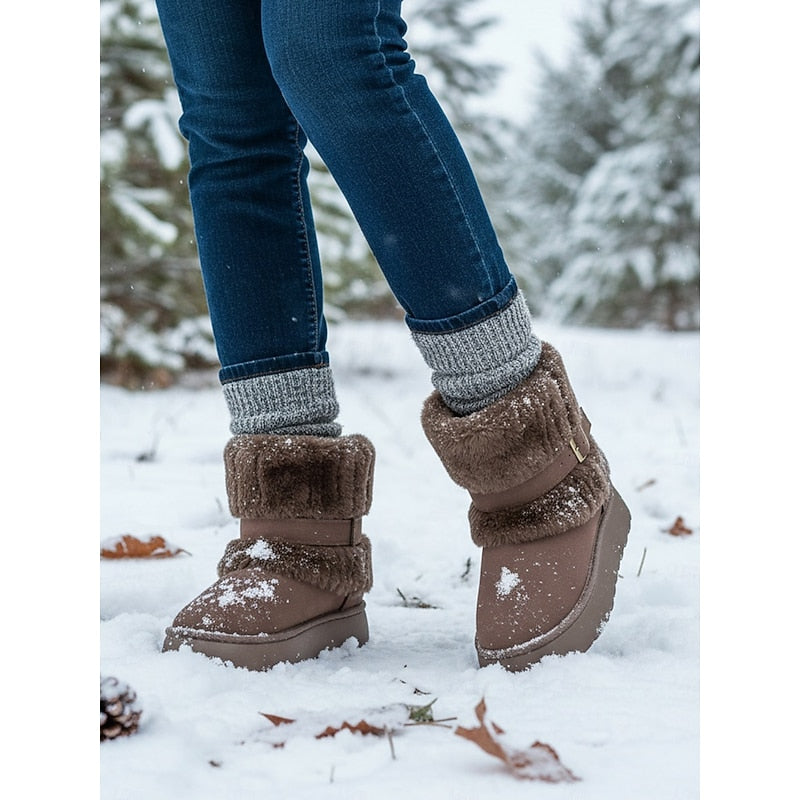 Zolvhène | Femme Bottes de Neige Fourrure Hiver — vue 6