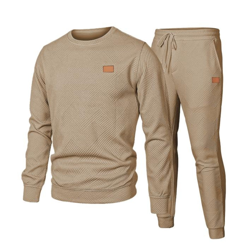 Delvorn | Homme Ensemble Deux Pièces Sweat et Jogging - Black - Image 4