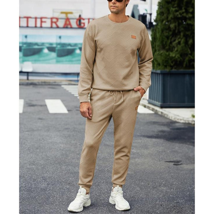 Delvorn | Homme Ensemble Deux Pièces Sweat et Jogging - Black - Image 5