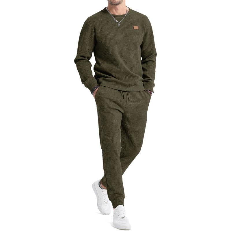 Delvorn | Homme Ensemble Deux Pièces Sweat et Jogging - Black - Image 7