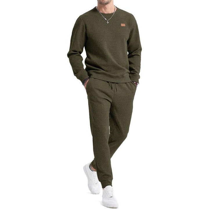 Delvorn | Homme Ensemble Deux Pièces Sweat et Jogging - Black - Image 7