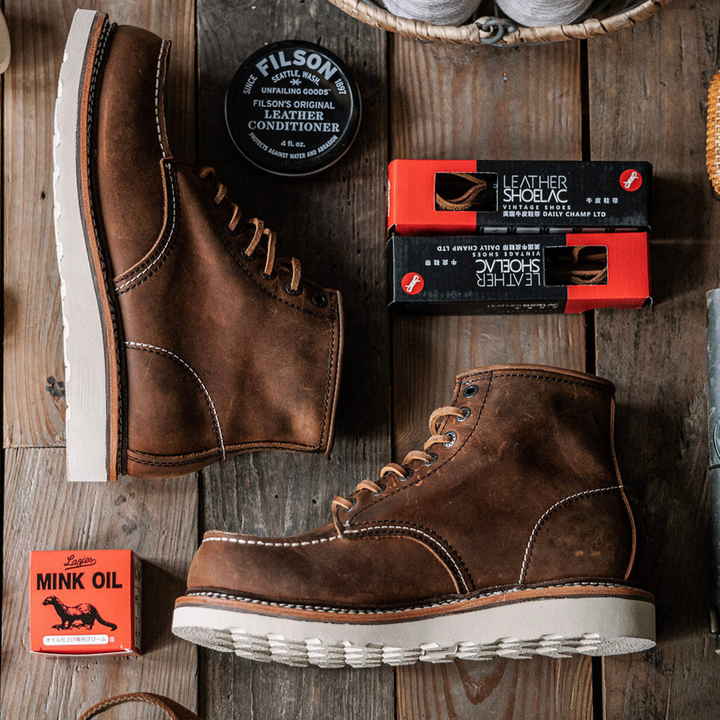 Delvort | Bottines Homme Cuir à Lacets Bout Mocassin - Brown - Image 1