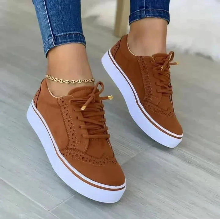 Delvïs | Baskets Plateforme Femme Style Brogue - Image 1
