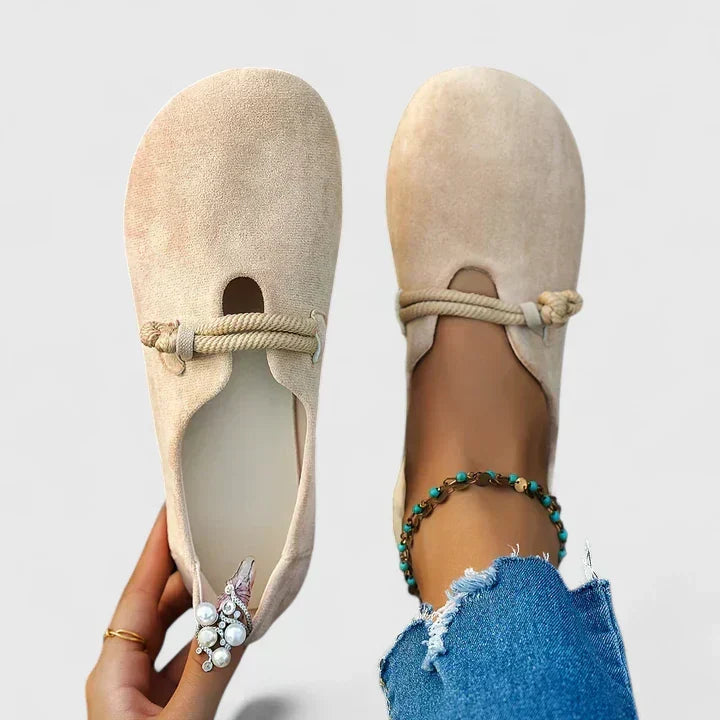 Délvïra | Femme Mocassins Plats à Lacet Tressé - Image 1