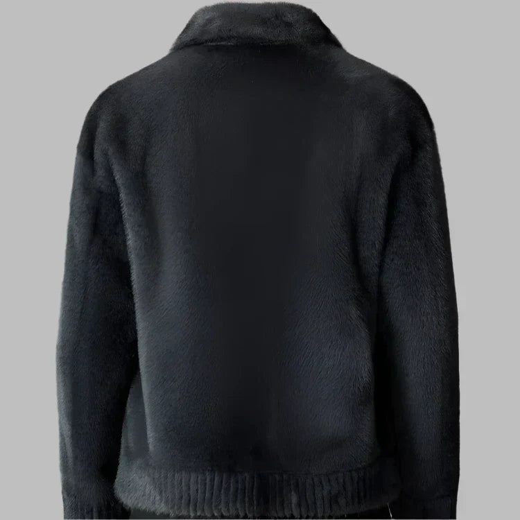 Dolvaine | Homme Manteau Fausse Fourrure Hiver - Brown - Image 5