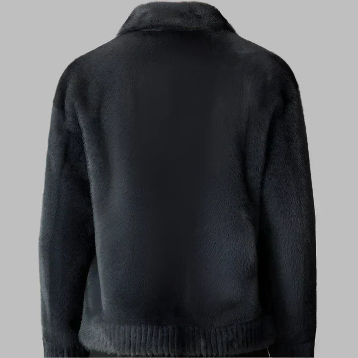 Dolvaine | Homme Manteau Fausse Fourrure Hiver - Brown - Image 5