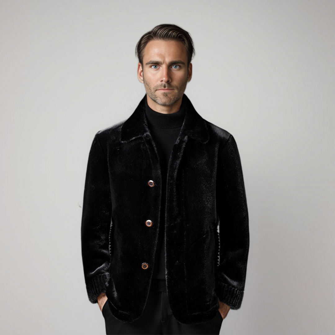 Dolvaine | Homme Manteau Fausse Fourrure Hiver - Brown - Image 6