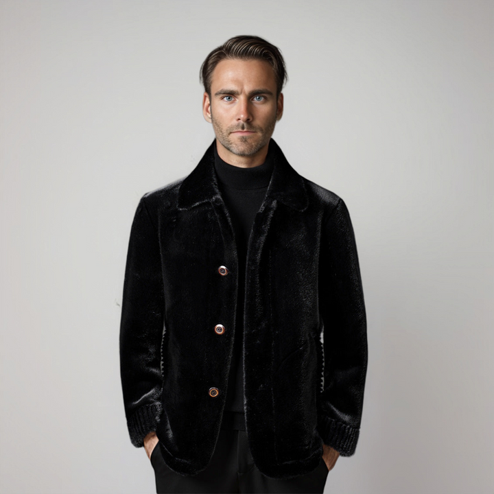 Dolvaine | Homme Manteau Fausse Fourrure Hiver - Brown - Image 6