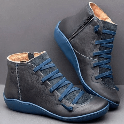 Orvane | Bottines Femme Lacets Croisés en Cuir — vue 6