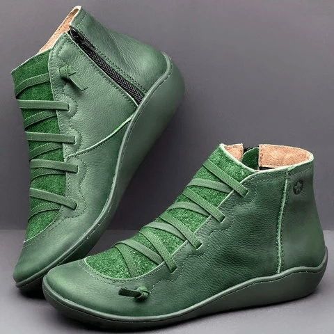 Orvane | Bottines Femme Lacets Croisés en Cuir — vue 5