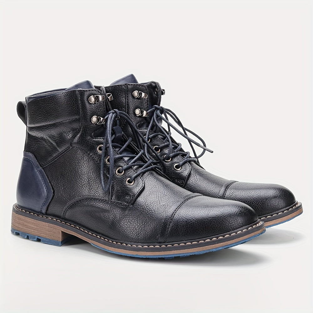 Dravec | Bottines Homme Lacets Cap-Toe Cognac - Camel - Image 12
