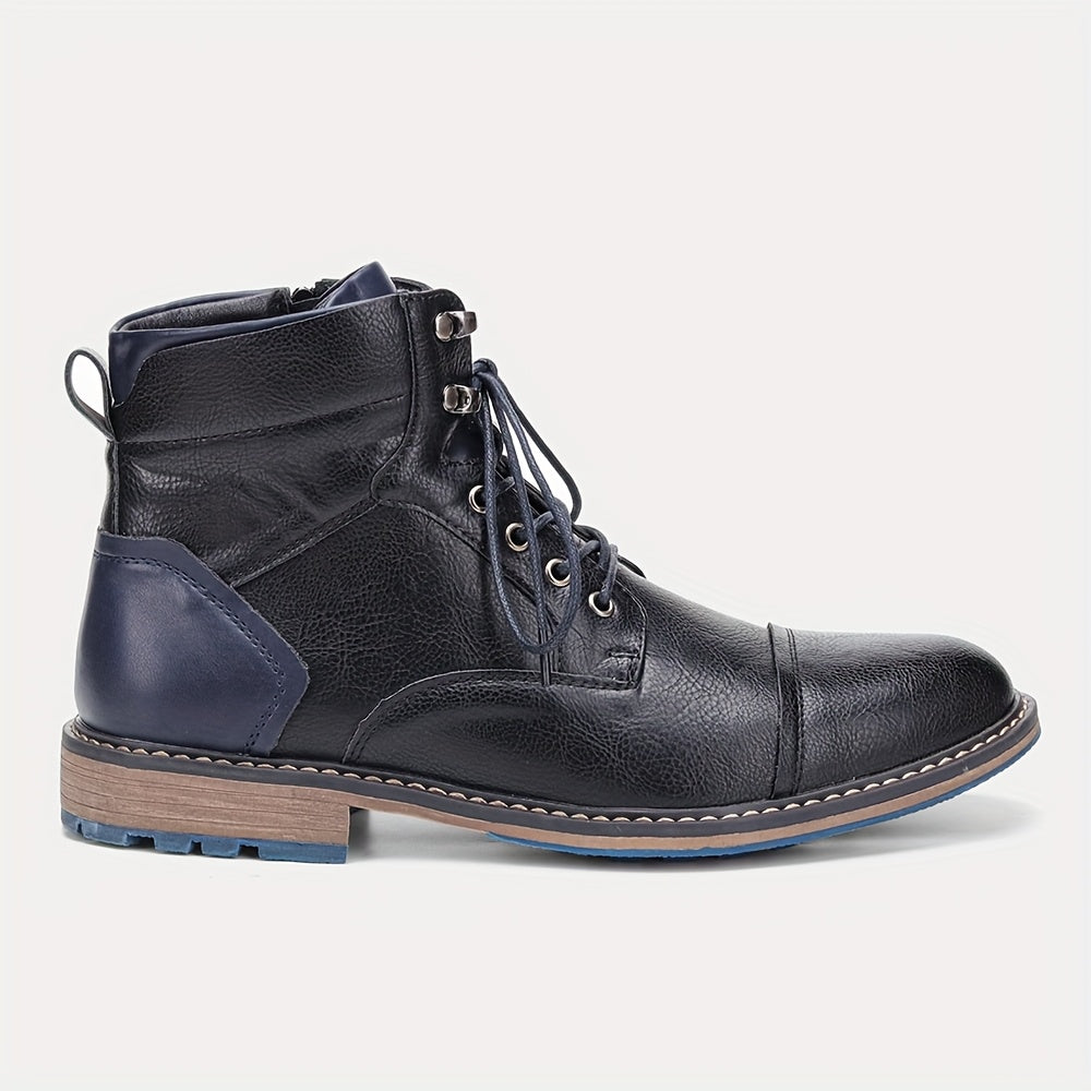 Dravec | Bottines Homme Lacets Cap-Toe Cognac - Camel - Image 6