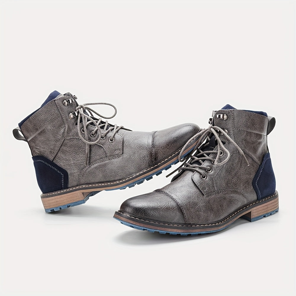 Dravec | Bottines Homme Lacets Cap-Toe Cognac - Camel - Image 8