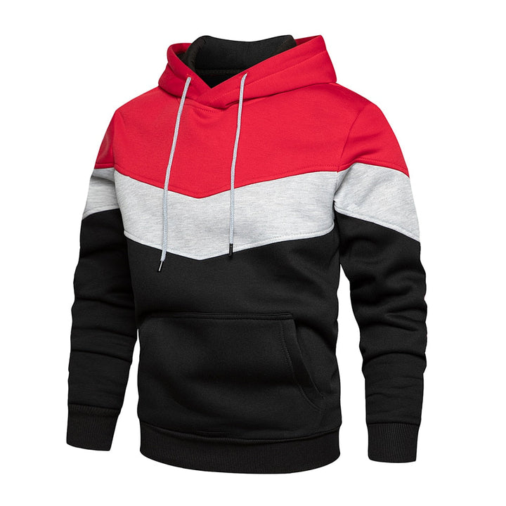 Draveil | Homme Sweat à Capuche Tricolore - Image 1