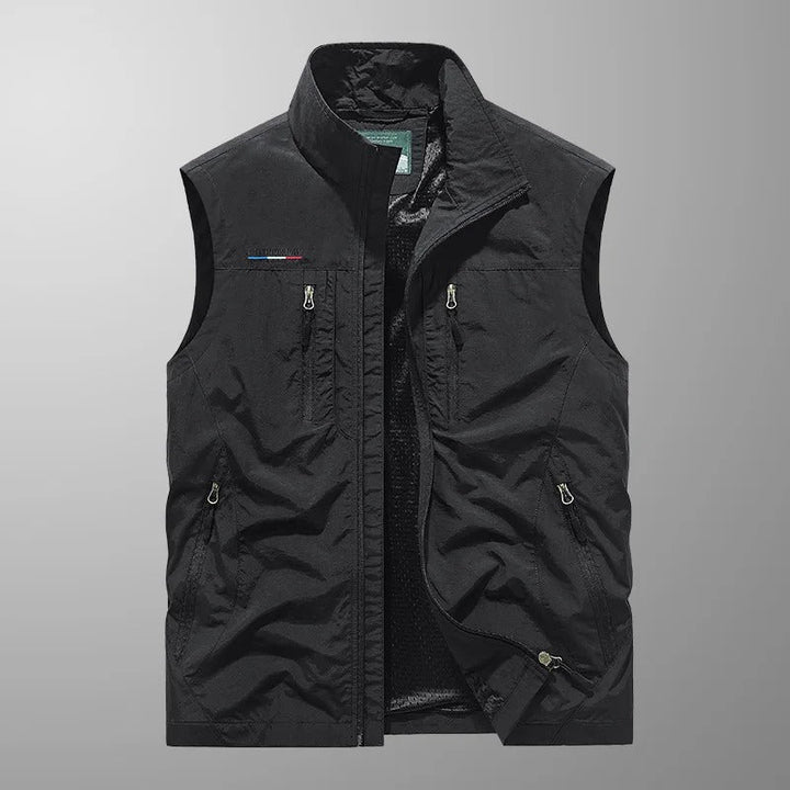 Dravhec | Homme Gilet sans manches zippé col montant - Navy - Image 9