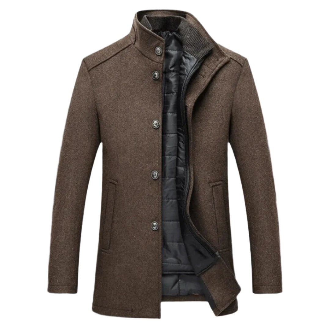 Dravhec | Homme Manteau Col Montant Doublure Hiver - Image 1