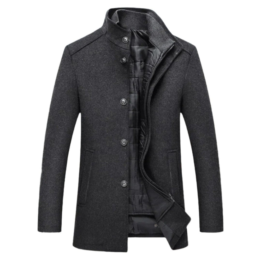 Dravhec | Homme Manteau Col Montant Doublure Hiver - Image 2