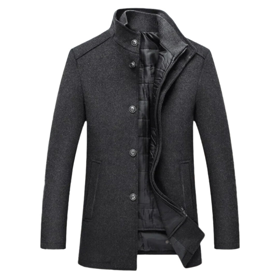 Dravhec | Homme Manteau Col Montant Doublure Hiver - Image 2