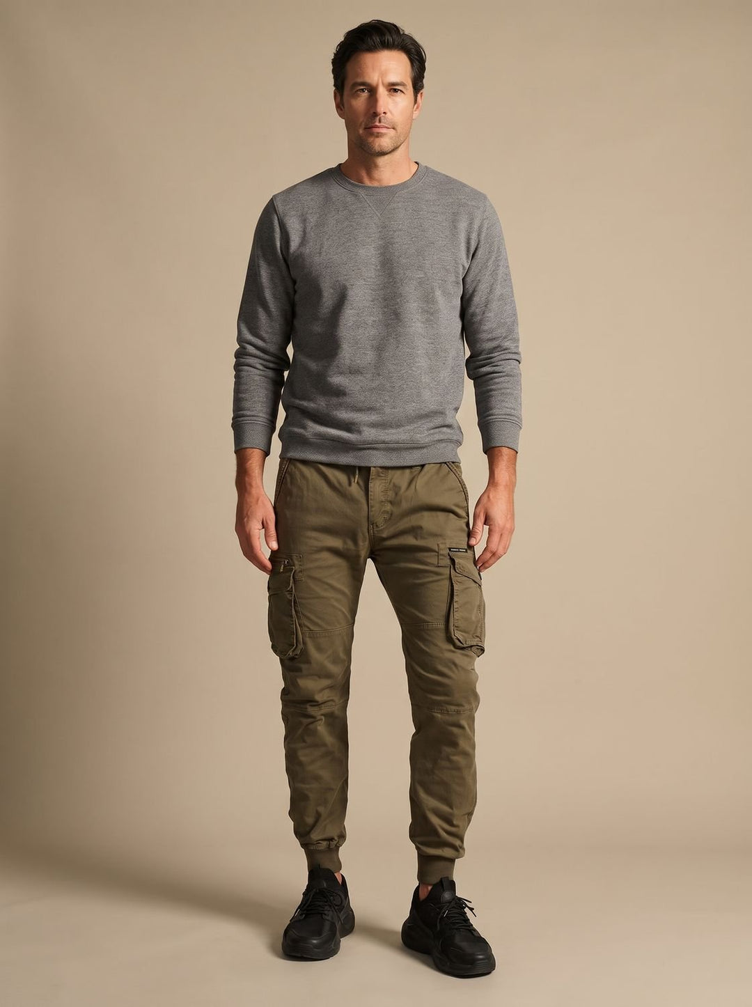 Dravhec | Homme Pantalon Cargo Jogger Poches - Image 1