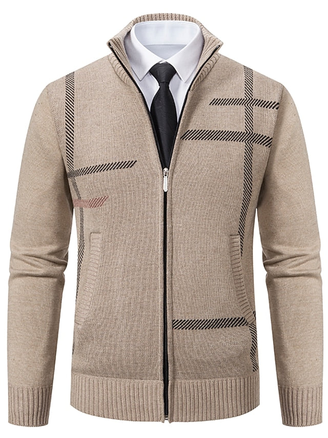 Dravhel | Homme Pull Zippé Col Montant - Dark Grey - Image 9