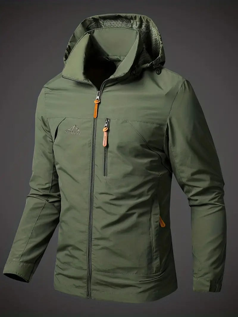Dravhel | Homme Veste Imperméable Capuche Outdoor - Image 1