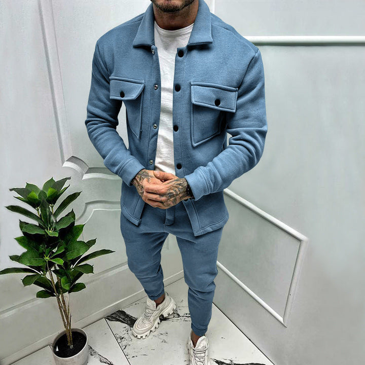 Dravick | Homme Ensemble Deux Pièces Veste et Pantalon - Red - Image 11