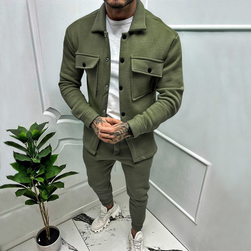 Dravick | Homme Ensemble Deux Pièces Veste et Pantalon - Red - Image 2