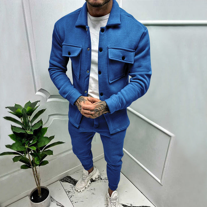 Dravick | Homme Ensemble Deux Pièces Veste et Pantalon - Red - Image 3