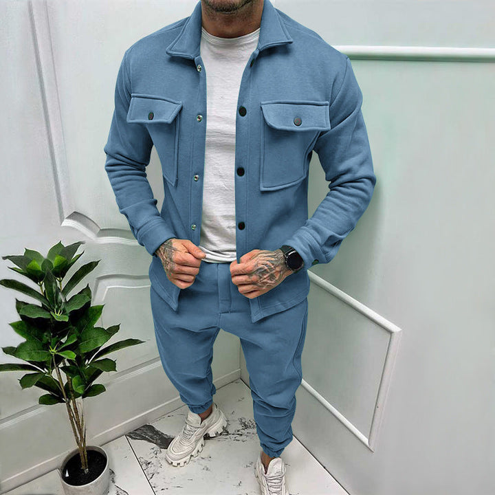 Dravick | Homme Ensemble Deux Pièces Veste et Pantalon - Red - Image 5