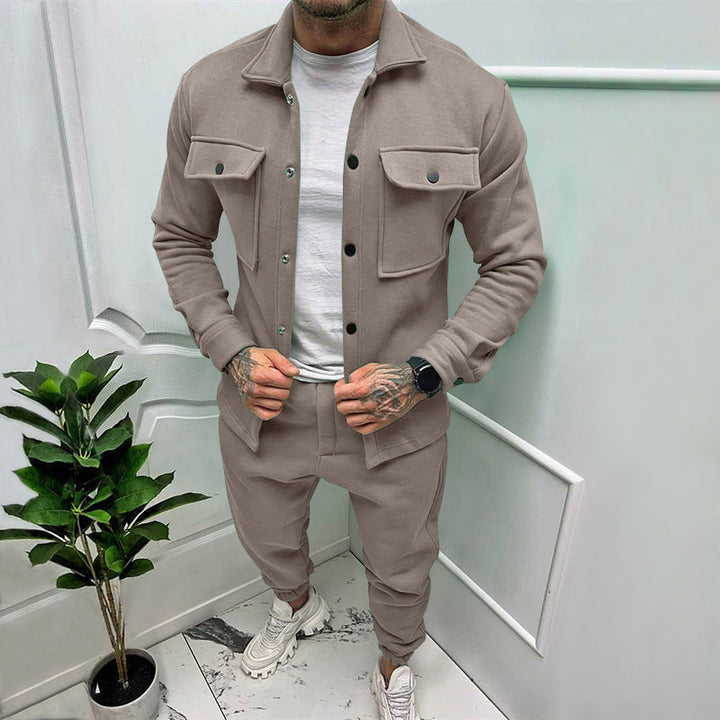 Dravick | Homme Ensemble Deux Pièces Veste et Pantalon - Red - Image 6