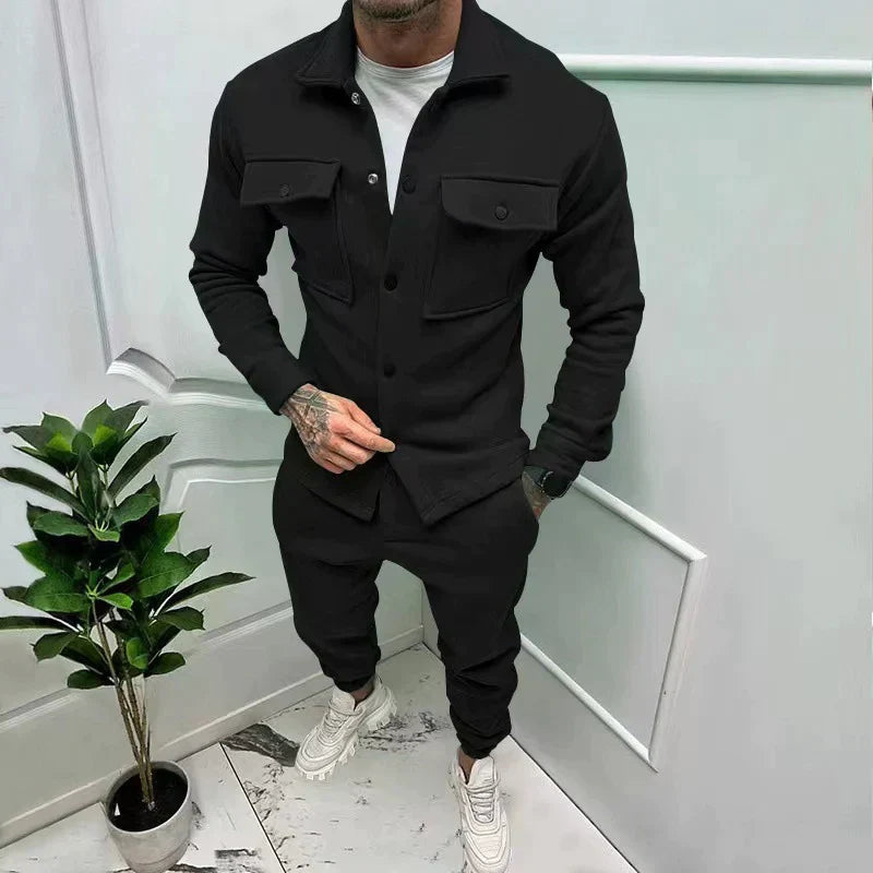 Dravick | Homme Ensemble Deux Pièces Veste et Pantalon - Red - Image 7