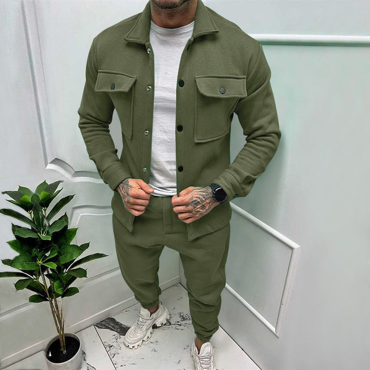 Dravick | Homme Ensemble Deux Pièces Veste et Pantalon - Red - Image 8