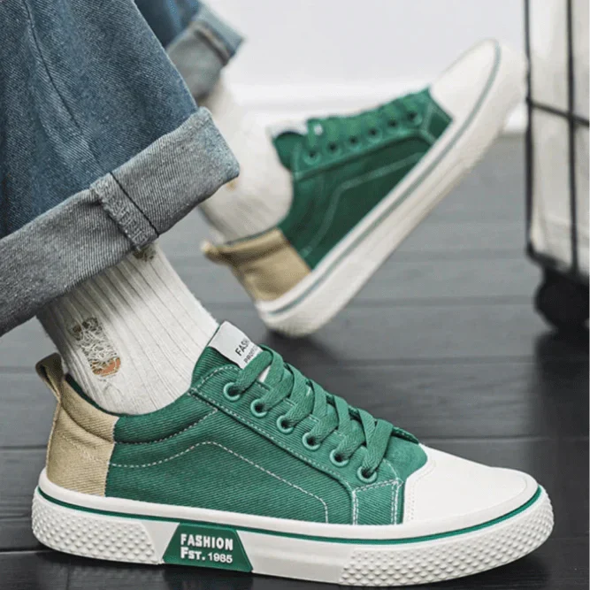 Dravïn | Homme Baskets Toile Basses Rétro - Image 8