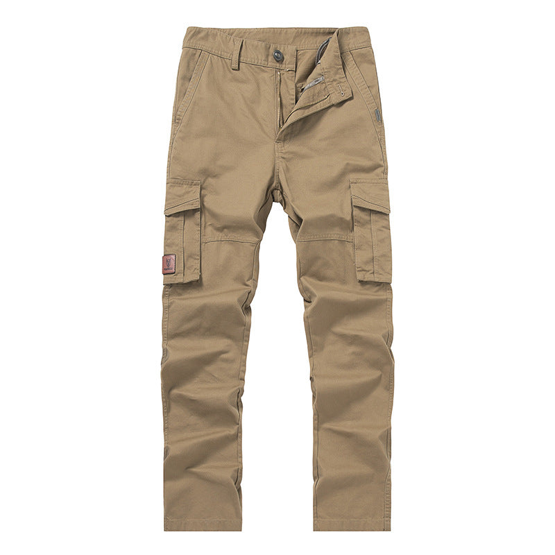 Dravnel | Homme Pantalon Cargo Multi-Poches - Khaki - Image 7