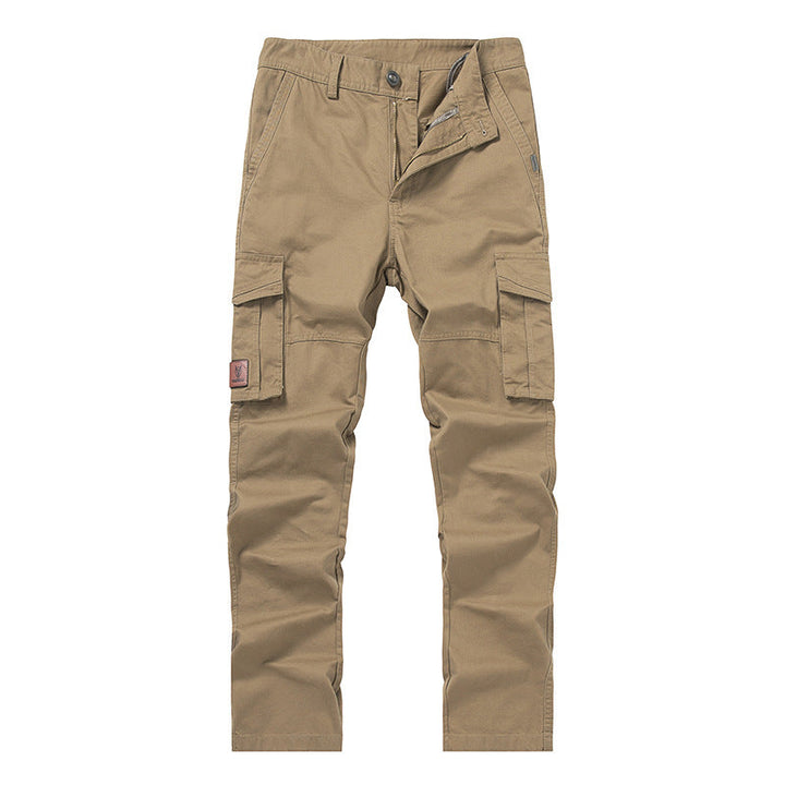 Dravnel | Homme Pantalon Cargo Multi-Poches - Khaki - Image 7