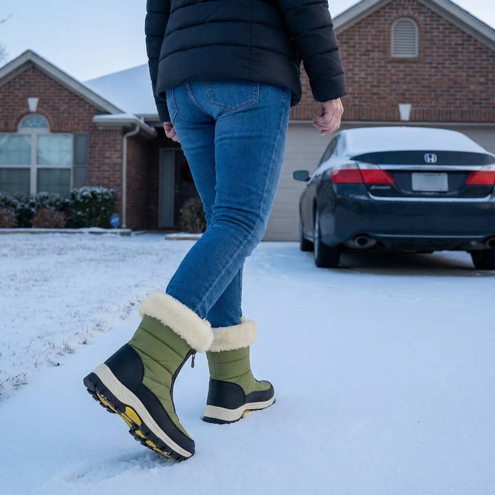 Thelvorne | Femme Bottes de Neige Imperméables Fourrure — vue 2